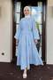 Chiffon Ruffle Dress Y0063 - Baby Blue