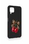 Huawei P40 Lite Compatible Cherry Bow Pattern Silicone Case - 3
