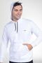 Mecit 2975 White 100% Cotton Hooded Sports Model Large Size Men's Pajamas Set - 5