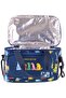 Two-Compartment Thermo School Lunch Bag - Joguman Printed Navy Blue Color (Boy) - C4075 - 3