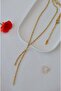 316L Steel Luminous Y Necklace Rotating Chain Low-Cut Necklace - 5