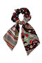 Red Ethnic Patterned Scarf Buckle - 2