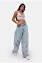 Women's Ice 12S6-3 Super Baggy Special Embroidered Design Denim Jean - 4