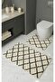 Royal Nordic 2-Piece 60X100 cm Latex Non-Slip Base Bath Mat Set Machine Washable Mat - 2