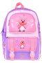 Kids Four-Compartment Girls' Loopy Printed Lilac - Pink School Backpack - L5303 - 2