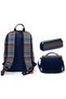 Multi-Colored Stripe Patterned Boys' Primary and Secondary School Three-Piece School Bag Set Setygn33231A - 3