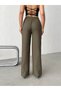 Women's High Waist Palazzo Wide Leg Linen Trousers - 3