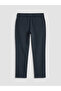 Navy Blue Regular Fit Men's Trousers - 7