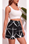 Women's Comfortable Fit High Waist Viscose Shorts - 3
