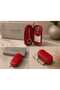 Genuine Leather Zippered Key Holder with 5 Rings, Handmade Compact Wallet Type Key Organizer - 2