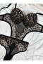 Supportive Lace Tulle Detailed Snap-On Bodysuit - 7