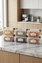 📦   Set of 6 2-Liter Plastic Lockable Storage Containers with Lids, Food Organizer, Transparent Box - 5