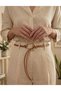 Buckle Knot Detailed Cord Belt, Dress Belt, Jacket Belt, Shirt Belt