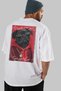 For Dog Lovers 11 White Oversize T-Shirt with Dog Print on the Back 100% Cotton Unisex Dog Lover Premium Design - 7