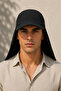 Black Legionary Hat Uv Protection Summer Unisex with Back Closure - 3