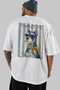 For Dog Lovers 60 White Oversize T-Shirt with Back Dog Print 100% Cotton Unisex Dog Lover Premium Design - 5
