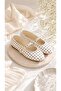 Women's Polka Dot Mary Jane Flats - Comfortable Flex Sole Buckle Shoes