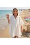 Cotton Muslin Baby Kids Poncho Sea Pool Beach Hooded Towel Bathrobe