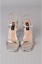 Seç 8569 Strappy Heel Shoes (Heel Height: 9 cm) Silver - 3