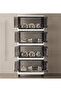 4-Tier Foldable Storage Cabinet with Wheels 60 x 35 x 125 cm - PP Plastic Organizer Cabinet - 5