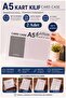 حاوية لافتات A5، قطعتين، مقاس 15 × 21 سم، حاوية لتخزين المستندات، حاوية بلاستيكية شفافة عالية الجودة لحفظ المستندات