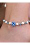 Nazar Boncuğu Sea Shell Star Anklet Colorful Anklet - 4