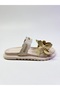 Floral Handmade Flower-Detail Comfortable and Stylish Designed Comfortable Sole Slippers - 3