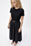 Belt Detailed Short Sleeve Casual Dress - 3