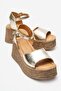 Liam Women's Genuine Leather Sandals Gold