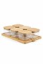 Glass Breakfast Presentation Set with 6 Bamboo Trays, Breakfast Set - 4