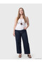 White Plus Size U-Neck Women's Tank Top - 2