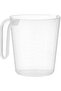 Transparent Measuring Pot With Handle White 1Liters - 4