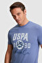 Men's Indigo Regular Fit Crew Neck T-Shirt 50327174-Vr028 - 2