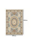Vintage Persian Area Rug 200x300cm, Washable Non Slip Boho Rug for Living Room, Soft Low Pile Distressed Carpet for Bedroom Dining Room Office Home Decor - 2