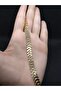 Fishbone Flat Gold Plated Imprint Bracelet