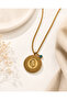 Half Gold Model Design Steel Necklace