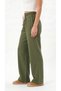 Women's Khaki Color Muslin Look Palazzo Sweatpants Wide Leg High Waist Full Fit - 4