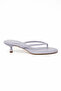 Nora Short Flip-Flop Women's Slippers with Nut Heel - Baby Blue - 3