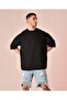 Black Oversize Basic T-shirt - 2