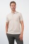 Beige Polo Collar Short Sleeve Pocket Comfort Fit Cotton T-Shirt 1011260155