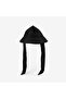 Women's Stoned Drawstring Black Bucket Hat 14772-5 - 2