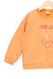 Girl's Sweatshirt Orange Long Sleeve Glitter Cherry Patterned Cute Kids Sweatshirt - 6
