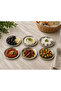 Stainless Steel Serving Plate Breakfast Snack Plate 6 Pieces Round No1 - 4