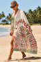 Safari Kids Beach Towel with Giraffe Figure - Bohemian Pastel Pool and Sea Quick-Drying Microfiber Towel - 2