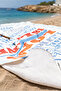 Written Marine Themed Beach Towel - Blue White Nautical Pool Sea Bath Quick Drying Beach Cover - 3