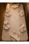 Silver Elegance Collection White Linen Runner Set 38X138 and 6 Napkins 36X36 cm