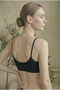 3-Piece Bralette Bustier Crop Tank Top with Removable Pads and Ribbed Rope Straps - 4