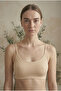 3-Piece Bralette Bustier Crop Tank Top with Removable Pads and Ribbed Rope Straps - 7