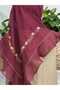 وشاح رأس مربع من القطن المطرز - 3