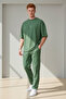 Men's Oversize Basic T-Shirt and Sweatpants Comfortable Fit Top and Bottom Set - 2